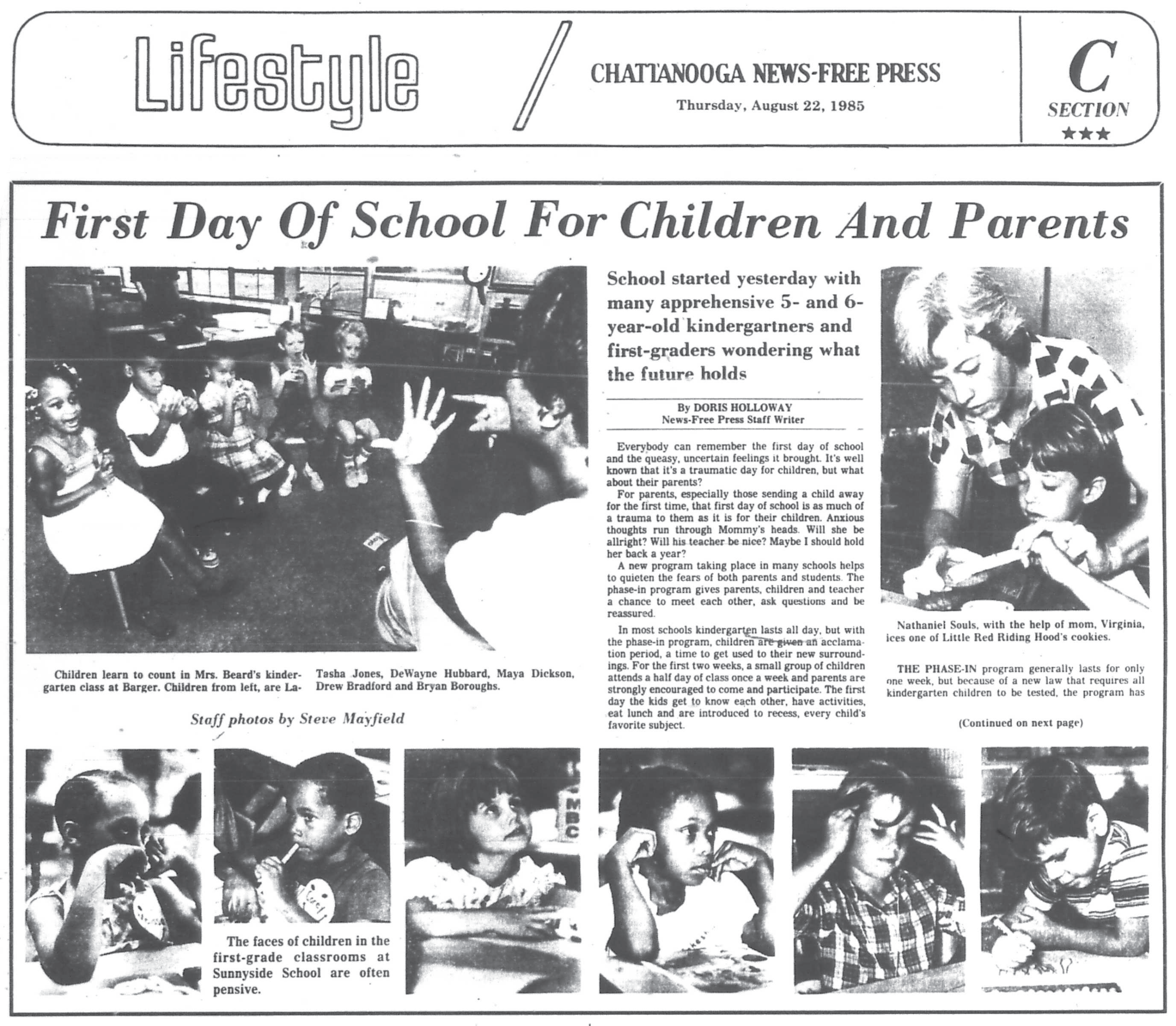 Thomas Dewayne Hubbard in the Chattanooga News-Free Press, 1985